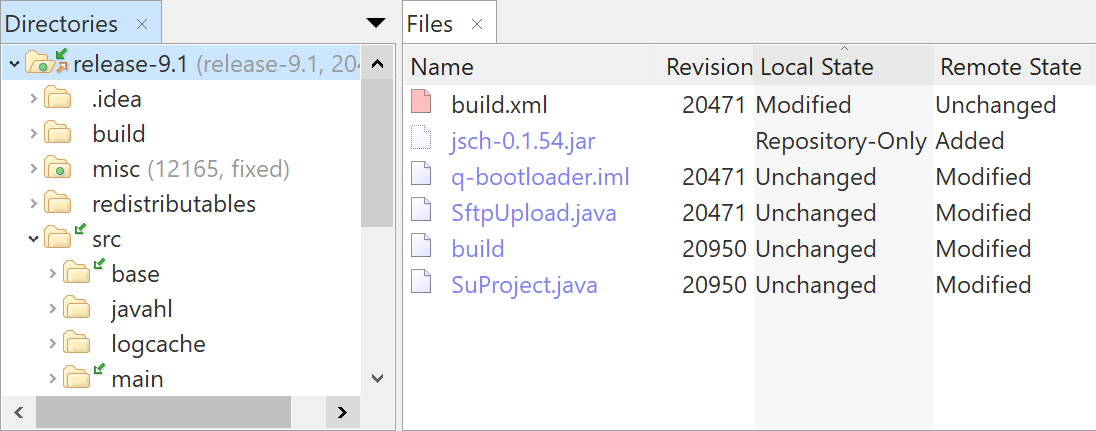 smartsvn not showing files